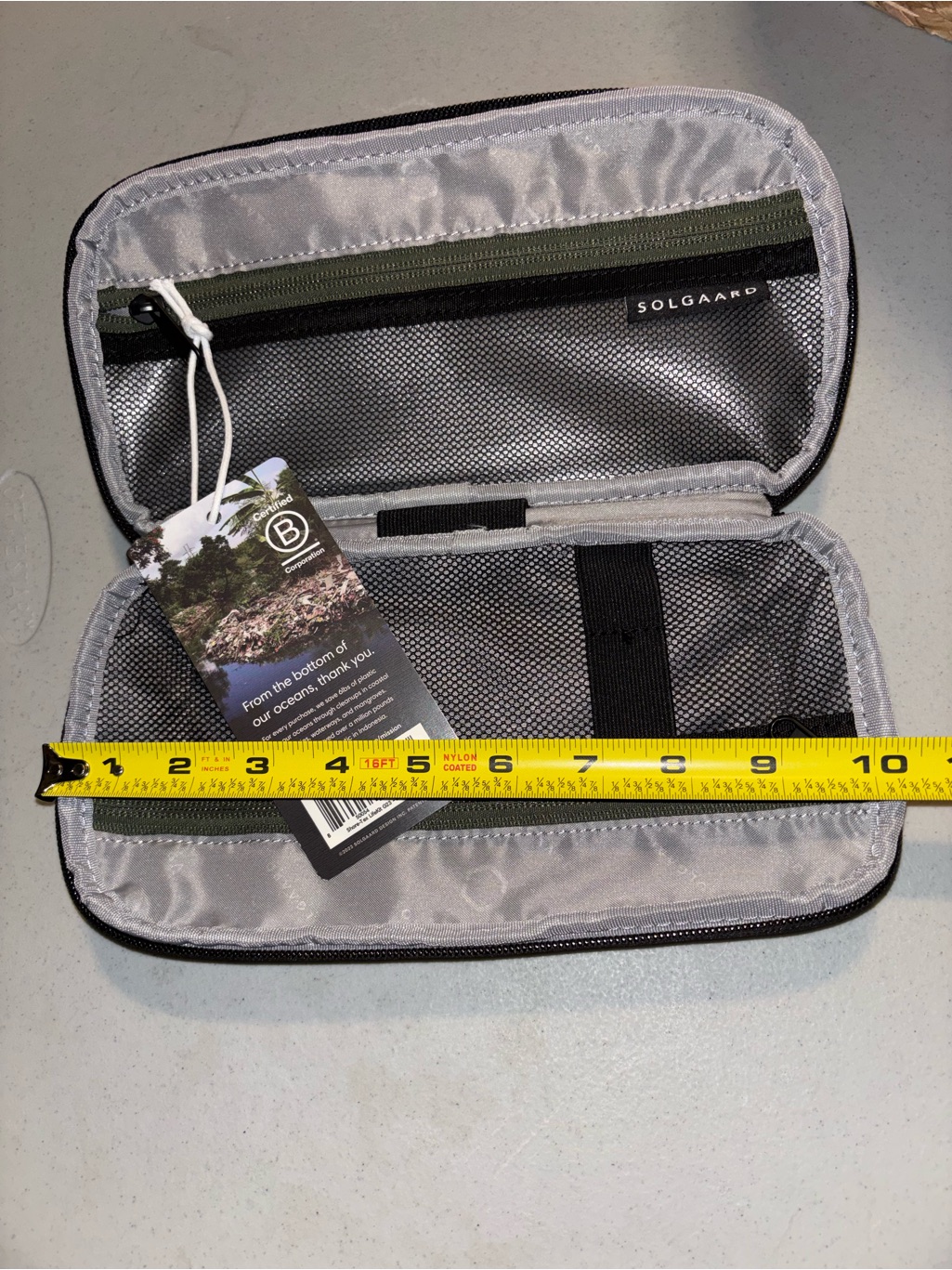 Solgaard Lifekit Travel Organizer Luggage Ballistic Green Zip Shore-Tex Nwt — image 7 of 8